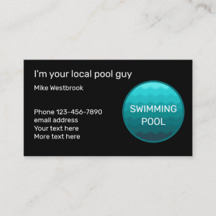 Carte De Visite Le meilleur service de piscine unique