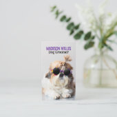 Carte De Visite Le meilleur toiletteur Chih Tzu Pas Logo Code QR (Debout devant)