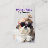 Carte De Visite Le meilleur toiletteur Chih Tzu Pas Logo Code QR (Devant)