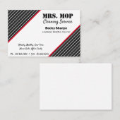 Carte De Visite Le ménage, le ménage, le ménage, etc. (Devant / Derrière)