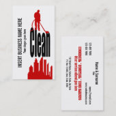 Carte De Visite Le message publicitaire industriel de service de (Devant / Derrière)