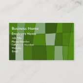 Carte De Visite Le miroir d'amusement signe le vert (Dos)