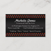 Carte De Visite Le monogramme de scintillement moderne de zèbre (Dos)