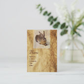 Carte De Visite LE MONogramme DU RABBIT ( Jeune Lièvre ) (Debout devant)