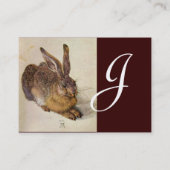 Carte De Visite LE MONogramme DU RABBIT ( Jeune Lièvre ) (Dos)