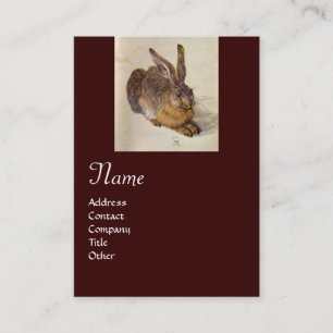 Carte De Visite LE MONogramme DU RABBIT ( Jeune Lièvre )