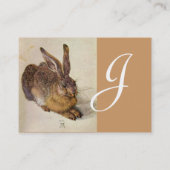 Carte De Visite LE MONogramme DU RABBIT ( Jeune Lièvre ) (Dos)