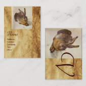 Carte De Visite LE MONogramme DU RABBIT ( Jeune Lièvre ) (Devant / Derrière)