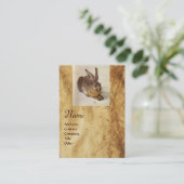 Carte De Visite LE MONogramme DU RABBIT ( Jeune Lièvre ) (Debout devant)