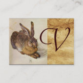 Carte De Visite LE MONogramme DU RABBIT ( Jeune Lièvre ) (Dos)