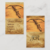 CARTE DE VISITE LE MONOGRAMME GÉANT DU CROSSBOW (Devant / Derrière)