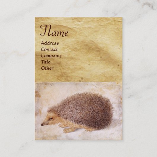Carte De Visite LE MONogramme HEDGEHOG (Devant)