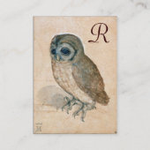 Carte De Visite LE MONogramme OWL, rose antique (Dos)