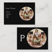 Carte De Visite LE Monogramme PHILOSOPHE, Or Noir (Devant / Derrière)