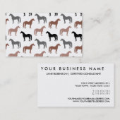Carte De Visite Le motif de l'amant de cheval (Devant / Derrière)