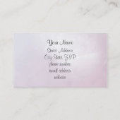 Carte De Visite Le motif élégant fleurit le rose/rose (Dos)