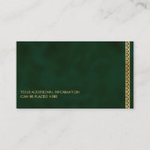Carte De Visite Le Nœud Celtique Dara Doré (Dos)