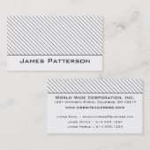 Carte de visite : : Le noir mince barre le (Devant / Derrière)