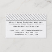 Carte de visite : : Le noir mince barre le (Dos)