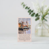 Carte De Visite Le Notre Père -  Bleu Violet Vert Orange (Debout devant)