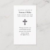 Carte De Visite Le Notre Père -  Bleu Violet Vert Orange (Dos)