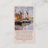 Carte De Visite Le Notre Père -  Bleu Violet Vert Orange (Devant)