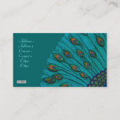 Carte De Visite Le paon (Dos)