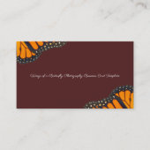 Carte De Visite Le papillon de monarque s'envole le modèle de (Devant)