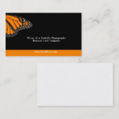 Carte De Visite Le papillon de monarque s'envole le modèle de (Devant / Derrière)