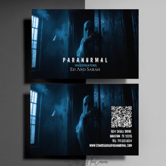 Carte De Visite Le Paranormal Enquêteur Haunted Ghost