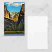 Carte De Visite Le parc national de Yosemite est un parc national  (Devant / Derrière)