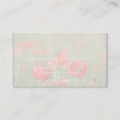 Carte De Visite Le pavot romantique personnalisable fleurit des (Dos)