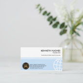 Carte De Visite Le PDG fondateur de Blue Global Box Stripes (Debout devant)