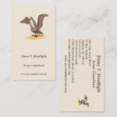 Carte De Visite Le pélican Brown (Pelecanus occidentalis) NY Bird (Devant / Derrière)