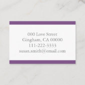 Carte De Visite Le Pendel Futur Lila (Dos)