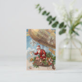 Carte De Visite Le père noël dans le dirigeable (Debout devant)