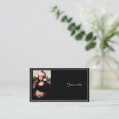 Carte De Visite Le Père Noël de Mona Lisa (Debout devant)