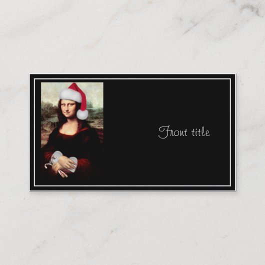 Carte De Visite Le Père Noël de Mona Lisa (Devant)