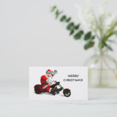 Carte De Visite Le Père Noël En Voyage (Debout devant)