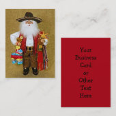 Carte De Visite Le père noël texan du sud-ouest mexicain (Devant / Derrière)