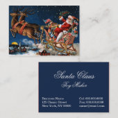 Carte De Visite Le père noël vient à la ville (Devant / Derrière)