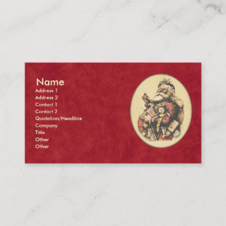 Carte De Visite Le père noël vintage
