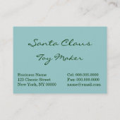 Carte De Visite Le père noël vintage 6 (Dos)