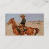 Carte De Visite Le perforateur de Frederic Remington (1895) (Dos)