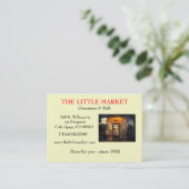 Carte De Visite Le petit marché (Debout devant)