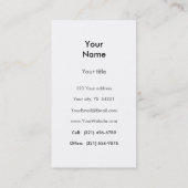 Carte De Visite Le petit oiseau chante la peinture assez originale (Dos)