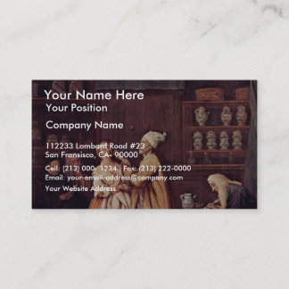 Carte De Visite Le pharmacien par Longhi Pietro (la meilleure