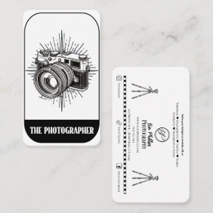 Carte De Visite Le Photographe Tarot reflex numérique noir Photogr