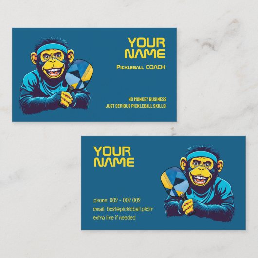 Carte De Visite Le Pickle Primate Pro (Devant / Derrière)