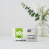 Carte De Visite Le pickleball vert et gris (Debout devant)